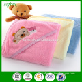 High quality Baby hooded coral fleece Receiving Blankets